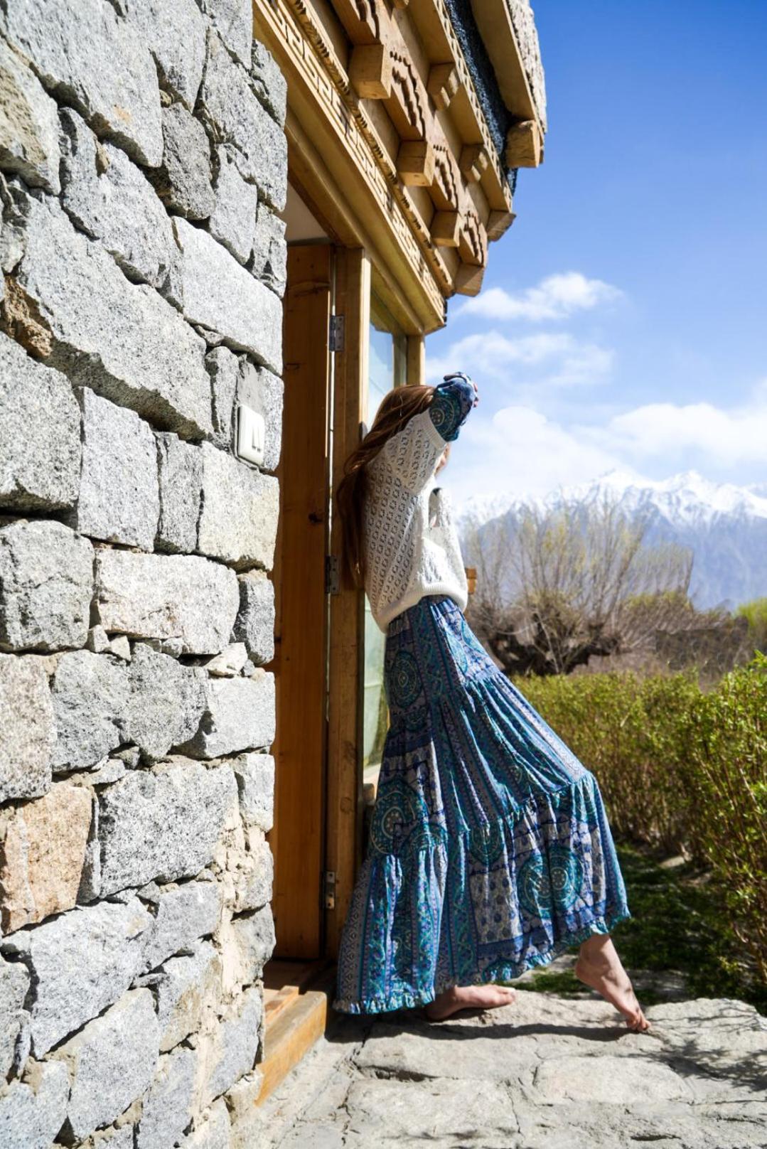 Lchang Nang Retreat-The House Of Trees-Nubra Valley Hotel Sumur Buitenkant foto